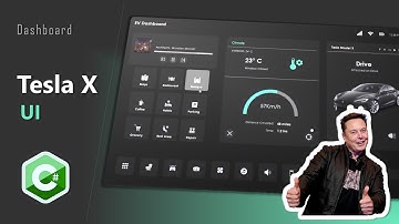 C# Tutorial - Tesla X - EV Dashboard - Bunifu Framework C# .NET