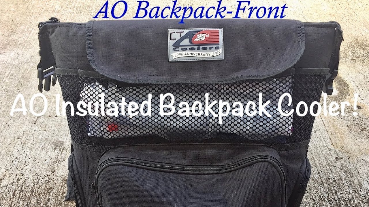 AO Insulated Cooler Fishing Backpack! 