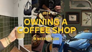 OWNING A CAFE | First week of 2024, we bought a Tesla, spontaneous trips to two cities ☕️🚗