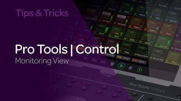 Introducing Pro Tools | Control Monitoring View