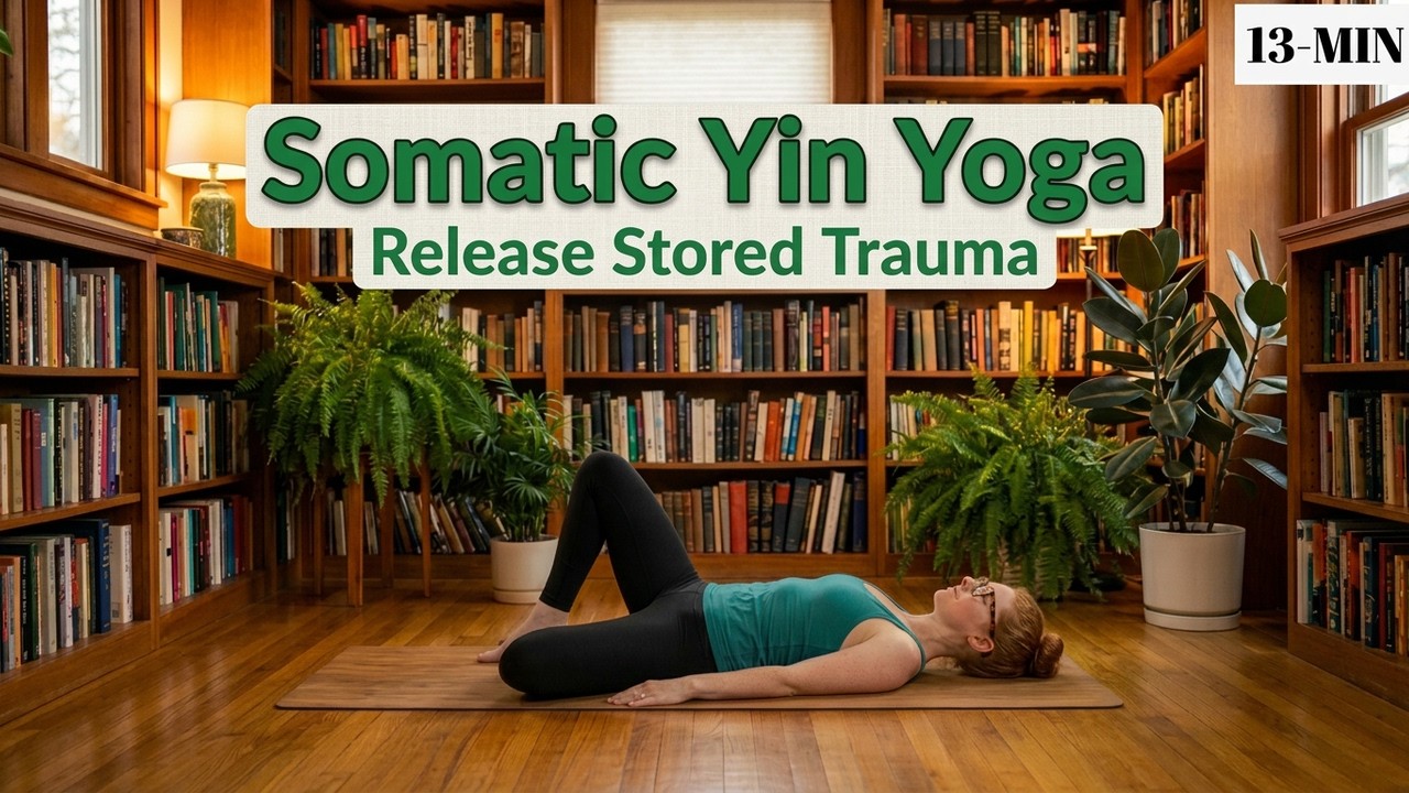 🔥 [13-MIN] Somatic Yin Yoga for Hips & Trauma Release #somaticrelease # ...
