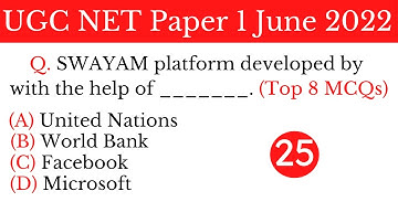 (Mock TEST 25) Top 8 Most Expected MCQs For NTA UGC NET Paper 1 June 2022 in Hindi & English