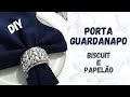 Como fazer porta guardanapo metalizado tranado  biscuit e rolo de papel alumnio  diy