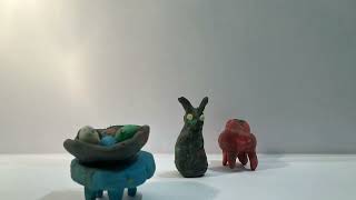 260411 Osterhase im Wohnzimmer Pina