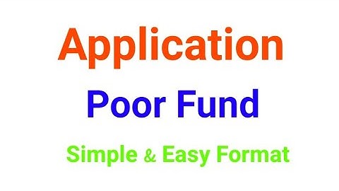 Poor Fund Application in English | Class 6–10 | Simple & Easy Format | sopoAcademy