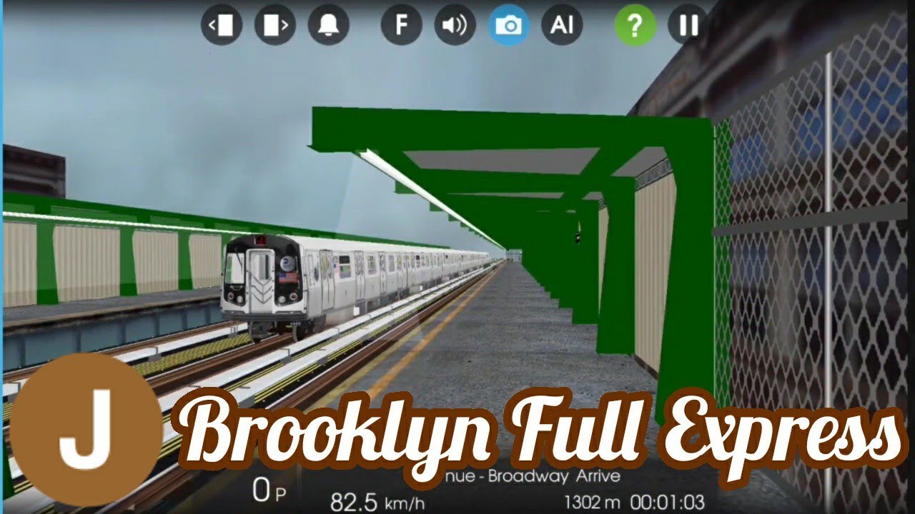 Hmmsim 2 Operating an R143 J Train to Jamaica Center via Brooklyn