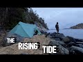 Camp by the sea campfire cooking some bushcraft lots of sea gazing