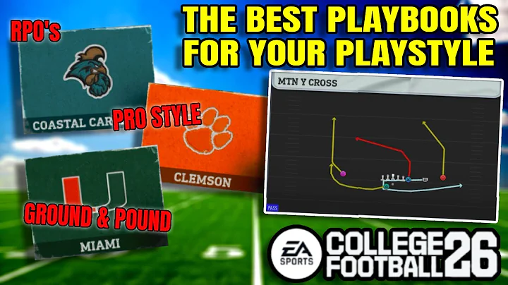 The BEST Playbooks for Your Play Style - College Football 26