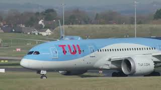 G-TUID BOEING 787-8 Dreamliner (Angel of the Sky) departing Birmingham Airport for CUN