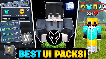 Top 4 Best UI Packs For MCPE 1.21+ 🔥 || New UI Packs For MCPE/Bedrock (2025)
