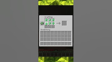 How to Craft a Emerald Block in Minecraft #minecraft