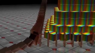 3Ds Max Projects: Domino Animation #1 - HD