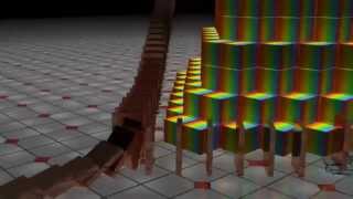 3Ds Max Projects: Domino Animation #1 - HD