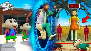 GTA 5 :  Franklin & Shinchan Entered The World of Squid Game in GTA 5 Tamil | Gta 5