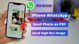 How to send image as document in WhatsApp on iPhone | iPhone Image to PDF screenshot 4
