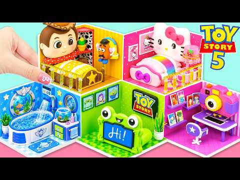 Make TOY STORY 5 House with Hello Kitty, Woody, Buzz & Friends from Clay 🌈 DIY Miniature House