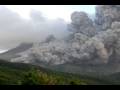 Pyroclastic flows in Tyers Ghaut, Montserrat, on 21 December 2008