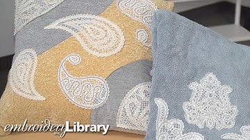Embroidering Freestanding Battenburg Lace