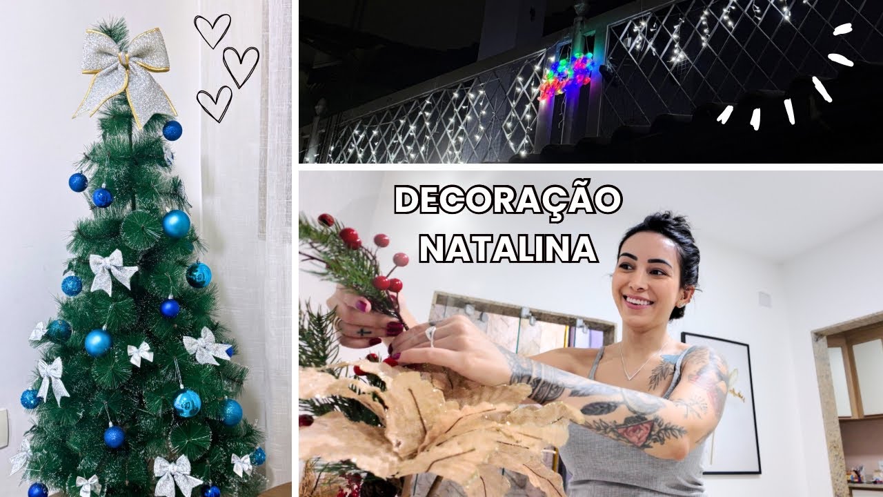 MONTANDO A ÁRVORE DE NATAL E QUASE SAINDO NO TAPA 😂 - vlog