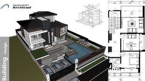 ArchiCAD Tutorial - Building Design Modeling (Swimming pool)