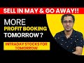 Intraday stocks for tomorrow  more profit booking in banknifty   stockmarket nifty may  02