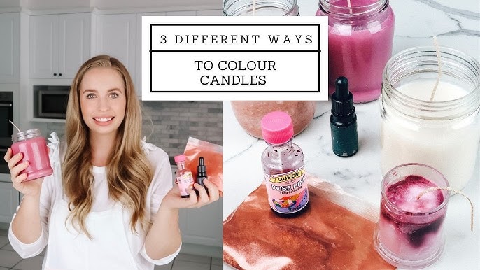 How to Color Soy Candles Using Candle Dye - 3 Ways to DIY Candle