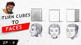 Turn Cubes into Faces | Drawing Method | 2d animation | character designing | class 4 Net Worth