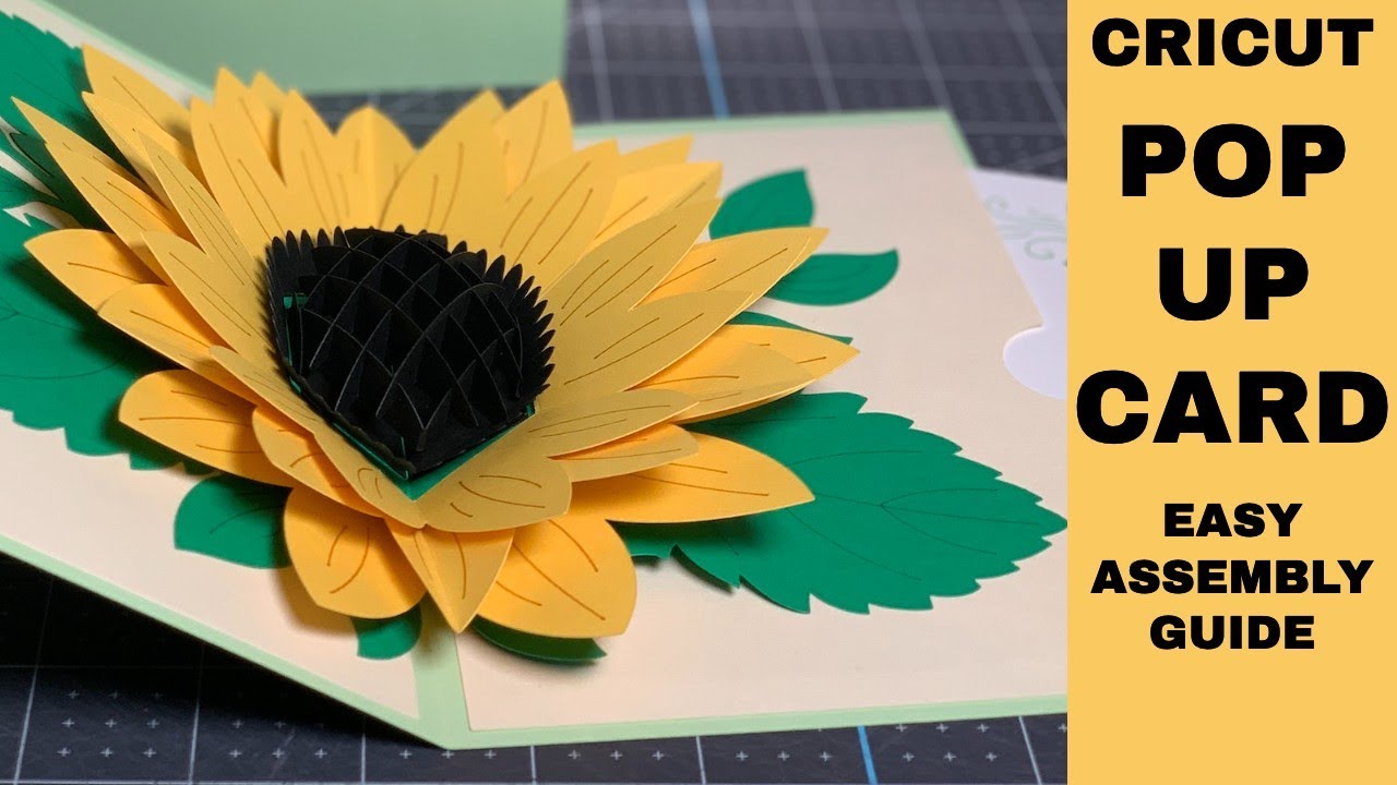 How To Make A CRICUT SUNFLOWER POP UP CARD Easy Assembly Guide YouTube How To Make A CRICUT SUNFLOWER POP UP CARD Easy Assembly Guide YouTube