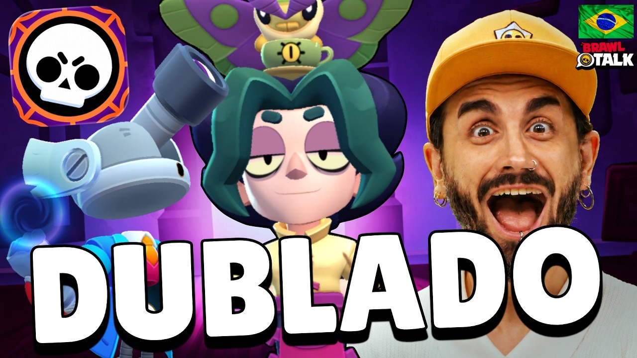 NOVO BRAWL TALK DUBLADO! em PT - BR! CONHEÇA COSMO e VINCE! e DUOLINGO?!