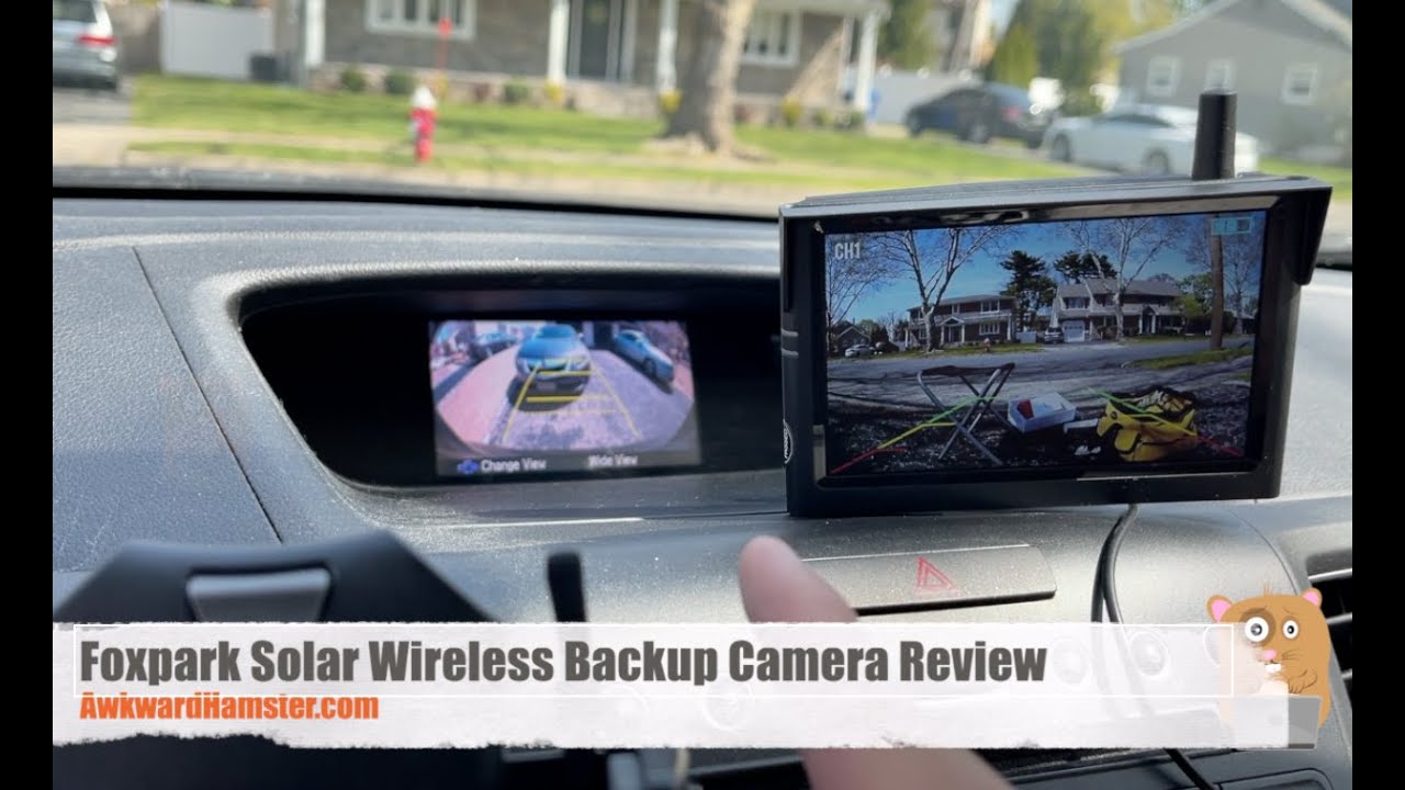  Nuoenx Solar Wireless Backup Camera for RV, 3Mins No