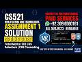 CS521 Assignment 1 Solution Spring 2026 | 100% Correct By VU Bright Sparks