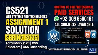 CS521 Assignment 1 Solution Spring 2026 | 100% Correct By VU Bright Sparks
