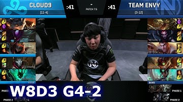 Team EnVyUs vs Cloud 9 Game 2 | S7 NA LCS Spring 2017 Week 8 Day 3 | NV vs C9 G2 W8D3