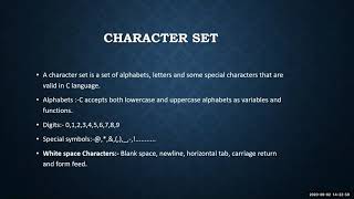 L3- Character sets in c-language