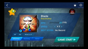 O2Jam - Music & Game (Gameplay) - Blade - BeautifulDay - 5 key, Hard, X5