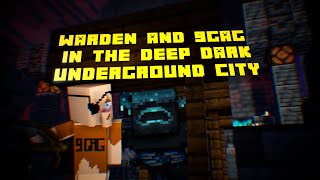 warden and 9gag in the deep dark underground city - Minecraft animation