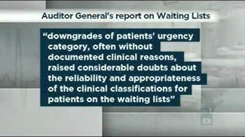 Report critical of surgery waiting lists