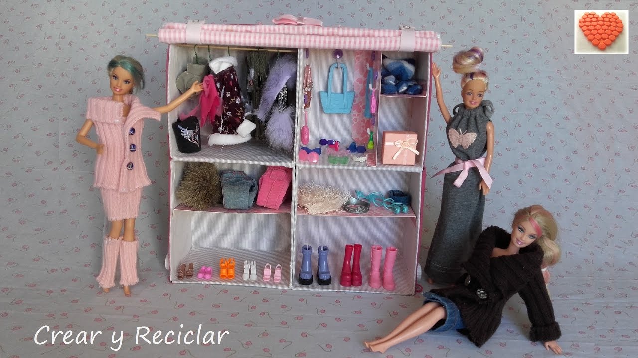 Como Hacer Caja De Barbie Armario Carton Muñecas