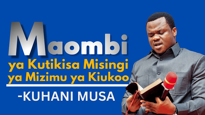MAOMBI YA KUTIKISA MISINGI YA MIZIMU YA KIUKOO