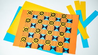 How to do Paper Weaving with Patterns | Paper Craft Activity | Zart Art