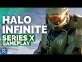 Halo infinite xbox series x gameplay  first mission  pure play tv