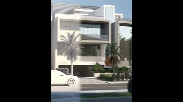 Vray | Modern House Part - 1 | 3D render| Design By - Sanjay | SketchUp