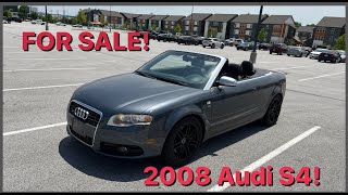 FOR SALE!!  2008 Audi S4 convertible! by Fuzzy Dice Motors 132 views 11 months ago 8 minutes, 29 seconds