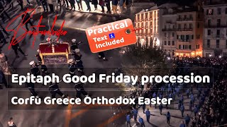 Epitaph Good Friday procession Greece Orthodox Easter Corfu 2022 Κέρκυρα επιτάφιος Μ.Παρασκευή