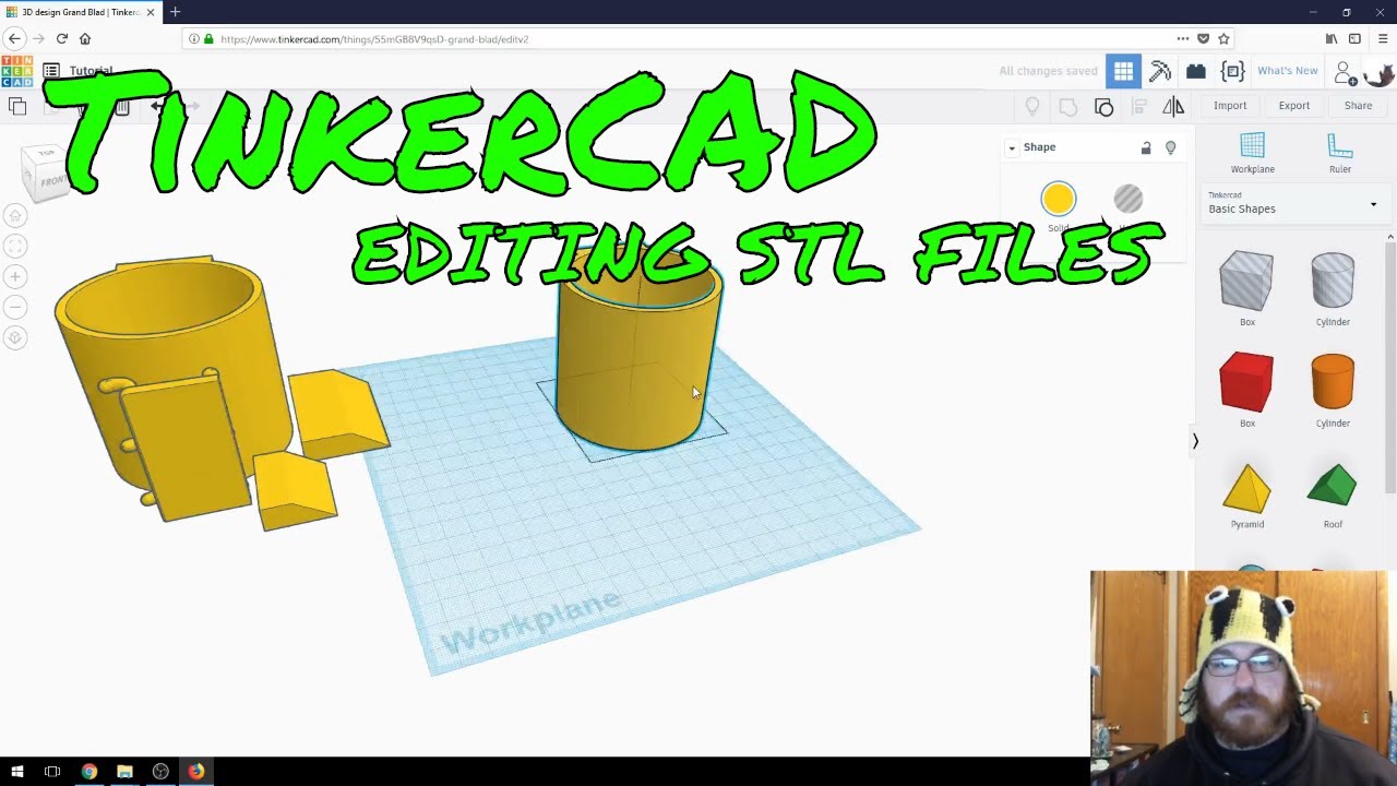 modify คือ  2022 New  Modify Existing STL files easily using TinkerCAD