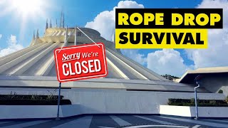 I SURVIVED rope drop when Space Mountain is closed @FreshBakedDisney