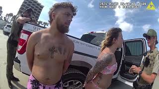 BODYCAM: Georgia parents arrested after passing out on Florida beach, with kids missing