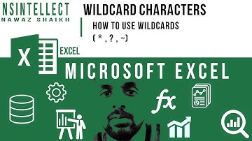 MICROSOFT EXCEL : HOW TO USE WILDCARD CHARACTERS | ASTERISK [ * ] | QUESTION [ ? ] | TILDE [ ~ ]
