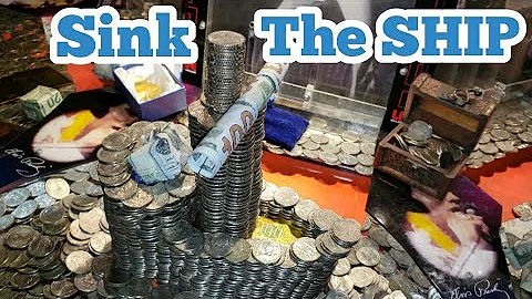 SINKING THE SHIP Inside The High Limit Coin Pusher Jackpot WON MONEY ASMR
