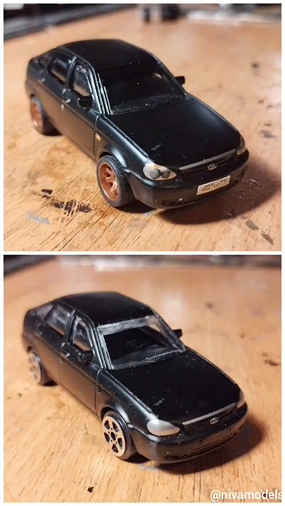 LADA PRIORA 1:64 Доработка autogrand #64scale #hotwheels #lada #scalemodel #лада #приора